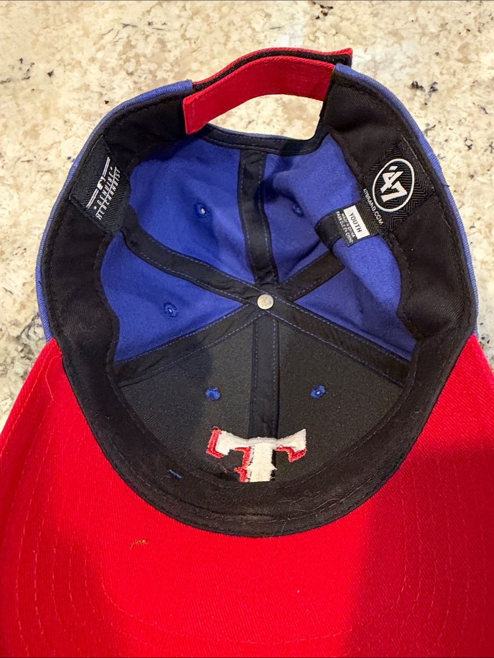 Texas Ranger Blue and Red Baseball - Picture 2 of 6